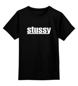 Заказать детскую футболку в Москве. Детская футболка классическая унисекс Stussy от DESIGNER   - готовые дизайны и нанесение принтов.