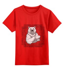 Заказать детскую футболку в Москве. Детская футболка классическая унисекс polar bear от stepan gilev - готовые дизайны и нанесение принтов.