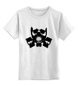 Заказать детскую футболку в Москве. Детская футболка классическая унисекс Противогаз от MariYang  - готовые дизайны и нанесение принтов.