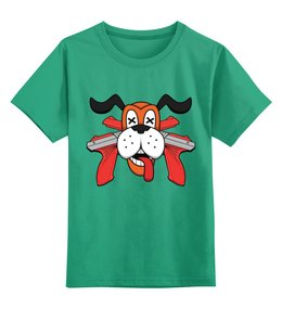 Заказать детскую футболку в Москве. Детская футболка классическая унисекс Собака от Amerikanka - готовые дизайны и нанесение принтов.