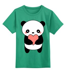 Заказать детскую футболку в Москве. Детская футболка классическая унисекс Панда от Amerikanka - готовые дизайны и нанесение принтов.