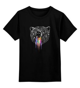 Заказать детскую футболку в Москве. Детская футболка классическая унисекс Радужный медведь от ISliM - готовые дизайны и нанесение принтов.