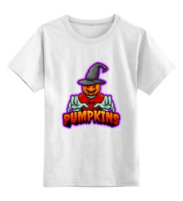 Заказать детскую футболку в Москве. Детская футболка классическая унисекс Pumpkins от THE_NISE  - готовые дизайны и нанесение принтов.
