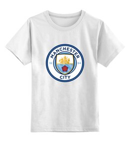 Заказать детскую футболку в Москве. Детская футболка классическая унисекс Manchester City от THE_NISE  - готовые дизайны и нанесение принтов.