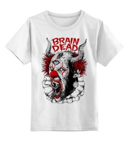Заказать детскую футболку в Москве. Детская футболка классическая унисекс Мозг мёртв от Leichenwagen - готовые дизайны и нанесение принтов.