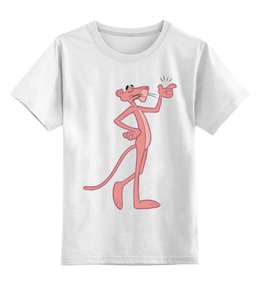Заказать детскую футболку в Москве. Детская футболка классическая унисекс Розовая пантера от olgam - готовые дизайны и нанесение принтов.
