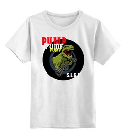 Заказать детскую футболку в Москве. Детская футболка классическая унисекс PUMP GYM от торгаш - готовые дизайны и нанесение принтов.