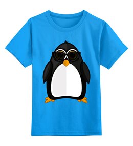 Заказать детскую футболку в Москве. Детская футболка классическая унисекс Пингвин от nadegda - готовые дизайны и нанесение принтов.