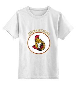 Заказать детскую футболку в Москве. Детская футболка классическая унисекс Ottawa Senators от kspsshop - готовые дизайны и нанесение принтов.