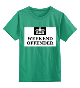 Заказать детскую футболку в Москве. Детская футболка классическая унисекс weekend offender kids от торгаш - готовые дизайны и нанесение принтов.
