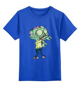 Заказать детскую футболку в Москве. Детская футболка классическая унисекс Зомби (Zombie) от Илья Щеблецов - готовые дизайны и нанесение принтов.