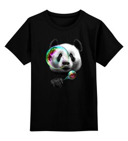 Заказать детскую футболку в Москве. Детская футболка классическая унисекс Панда от printik - готовые дизайны и нанесение принтов.