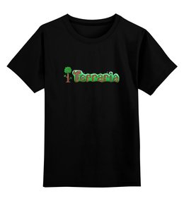 Заказать детскую футболку в Москве. Детская футболка классическая унисекс Terraria от game-fan - готовые дизайны и нанесение принтов.