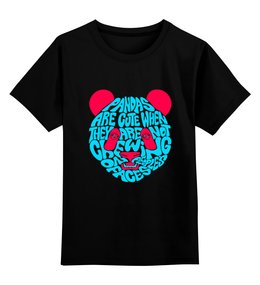 Заказать детскую футболку в Москве. Детская футболка классическая унисекс Панда от hideo_kojima - готовые дизайны и нанесение принтов.