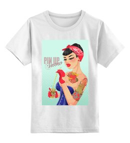 Заказать детскую футболку в Москве. Детская футболка классическая унисекс Pin Up - Snow от priceless - готовые дизайны и нанесение принтов.