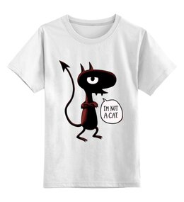 Заказать детскую футболку в Москве. Детская футболка классическая унисекс Я Не Кошка от MariYang  - готовые дизайны и нанесение принтов.