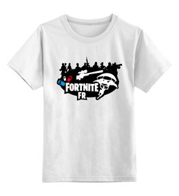 Заказать детскую футболку в Москве. Детская футболка классическая унисекс Fortnite Фортнайт от MariYang  - готовые дизайны и нанесение принтов.