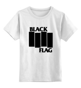 Заказать детскую футболку в Москве. Детская футболка классическая унисекс Black Flag от Pomidor - готовые дизайны и нанесение принтов.