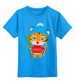 Заказать детскую футболку в Москве. Детская футболка классическая унисекс Год тигра   от ПРИНТЫ ПЕЧАТЬ  - готовые дизайны и нанесение принтов.