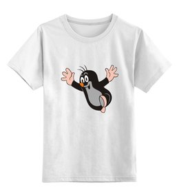 Заказать детскую футболку в Москве. Детская футболка классическая унисекс Крот (Krtek) от borado - готовые дизайны и нанесение принтов.
