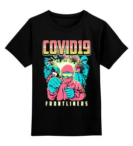 Заказать детскую футболку в Москве. Детская футболка классическая унисекс ☣ Coronavirus ☣ от balden - готовые дизайны и нанесение принтов.