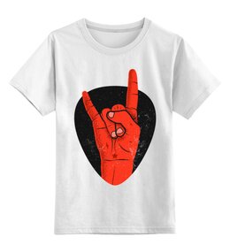 Заказать детскую футболку в Москве. Детская футболка классическая унисекс Красная рука от Никита Коледенков - готовые дизайны и нанесение принтов.