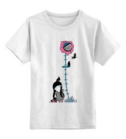 Заказать детскую футболку в Москве. Детская футболка классическая унисекс Девочка от ПРИНТЫ ПЕЧАТЬ  - готовые дизайны и нанесение принтов.
