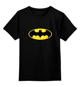Заказать детскую футболку в Москве. Детская футболка классическая унисекс batman от niggalay - готовые дизайны и нанесение принтов.