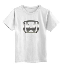 Заказать детскую футболку в Москве. Детская футболка классическая унисекс HONDA  от DESIGNER   - готовые дизайны и нанесение принтов.