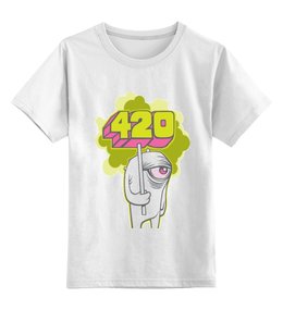 Заказать детскую футболку в Москве. Детская футболка классическая унисекс 420 от Weed Stuff`a - готовые дизайны и нанесение принтов.