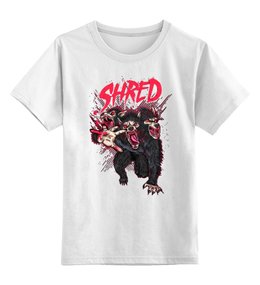 Заказать детскую футболку в Москве. Детская футболка классическая унисекс SHRED от T-shirt print  - готовые дизайны и нанесение принтов.