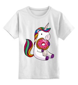 Заказать детскую футболку в Москве. Детская футболка классическая унисекс Unicorn от balden - готовые дизайны и нанесение принтов.