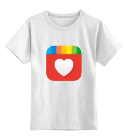 Заказать детскую футболку в Москве. Детская футболка классическая унисекс  like лайк от THE_NISE  - готовые дизайны и нанесение принтов.