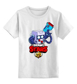Заказать детскую футболку в Москве. Детская футболка классическая унисекс BRAWL STARS 8-BIT от geekbox - готовые дизайны и нанесение принтов.