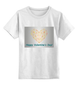 Заказать детскую футболку в Москве. Детская футболка классическая унисекс Low Poly Heart  от natulia_hatulia@yahoo.com - готовые дизайны и нанесение принтов.