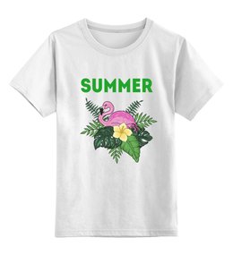 Заказать детскую футболку в Москве. Детская футболка классическая унисекс summer от THE_NISE  - готовые дизайны и нанесение принтов.