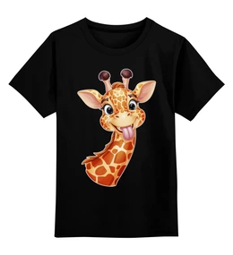 Заказать детскую футболку в Москве. Детская футболка классическая унисекс Жираф от Сергей  - готовые дизайны и нанесение принтов.