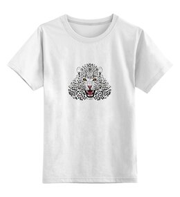 Заказать детскую футболку в Москве. Детская футболка классическая унисекс Леопард от BeliySlon - готовые дизайны и нанесение принтов.