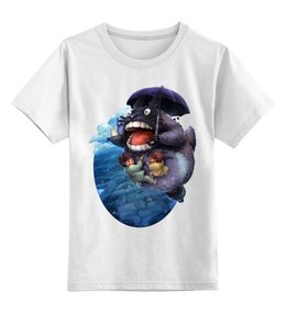 Заказать детскую футболку в Москве. Детская футболка классическая унисекс Тоторо от acidhouses - готовые дизайны и нанесение принтов.
