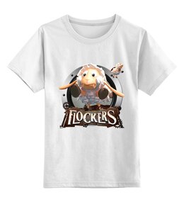 Заказать детскую футболку в Москве. Детская футболка классическая унисекс Flockers от THE_NISE  - готовые дизайны и нанесение принтов.