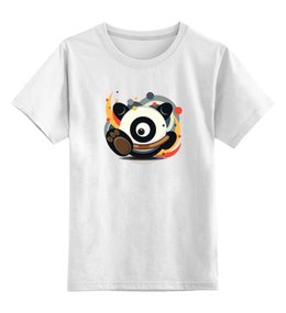 Заказать детскую футболку в Москве. Детская футболка классическая унисекс Панда (Panda) от trugift - готовые дизайны и нанесение принтов.