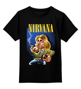 Заказать детскую футболку в Москве. Детская футболка классическая унисекс Nirvana от Leichenwagen - готовые дизайны и нанесение принтов.