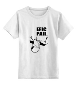 Заказать детскую футболку в Москве. Детская футболка классическая унисекс Efic pail от polietan - готовые дизайны и нанесение принтов.