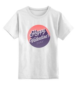 Заказать детскую футболку в Москве. Детская футболка классическая унисекс День святого Валентина от CoolDesign - готовые дизайны и нанесение принтов.