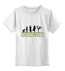 Заказать детскую футболку в Москве. Детская футболка классическая унисекс Эволюция от hideo_kojima - готовые дизайны и нанесение принтов.
