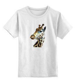 Заказать детскую футболку в Москве. Детская футболка классическая унисекс Жираф от ПРИНТЫ ПЕЧАТЬ  - готовые дизайны и нанесение принтов.