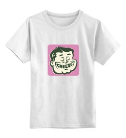 Заказать детскую футболку в Москве. Детская футболка классическая унисекс CHEESY SMILE от gent777 - готовые дизайны и нанесение принтов.