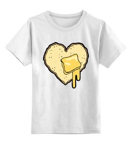Заказать детскую футболку в Москве. Детская футболка классическая унисекс Хлеб с маслом от Zamula - готовые дизайны и нанесение принтов.