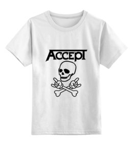 Заказать детскую футболку в Москве. Детская футболка классическая унисекс Accept от Fedor - готовые дизайны и нанесение принтов.