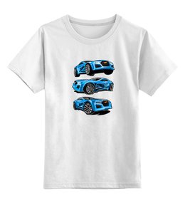 Заказать детскую футболку в Москве. Детская футболка классическая унисекс Гоночные машины от T-shirt print  - готовые дизайны и нанесение принтов.